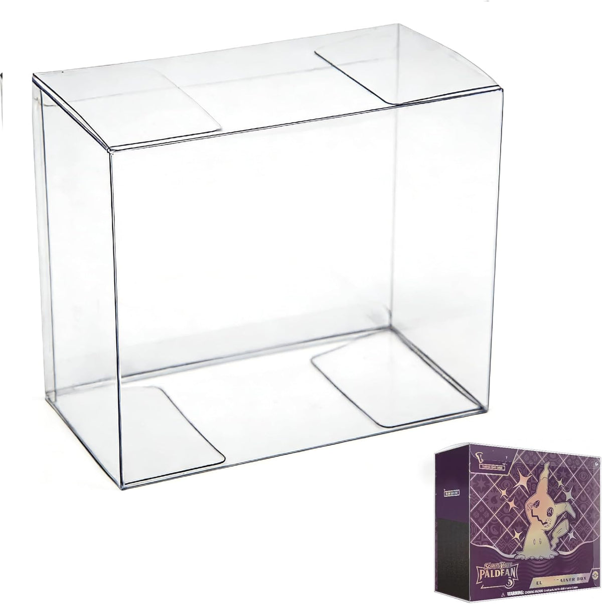 Protection souple PET (tous modèles : MTG display et collector, Pokémon ETB et display, display Yu-Gi-Oh) )