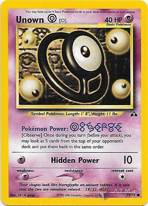 EN - Unown [O] (NDI 69) [NM/MINT]