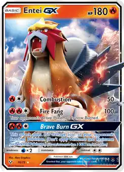 FR - PG - SL3.5 : Entei GX 10/73 - Pokémon