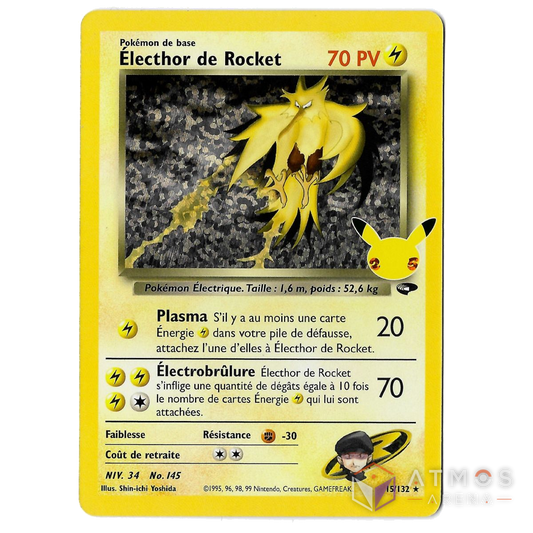 FR - PG - 25th Celebration : Electhor de Rocket 15/132 - Pokémon