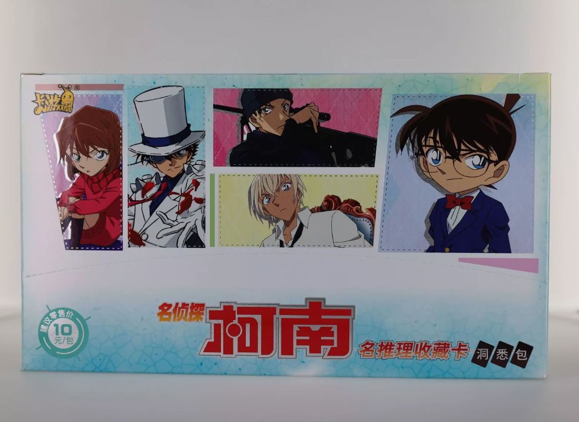 Official Chinese Detective Conan Booster Box Sealed Trading Cards 18 Boosters