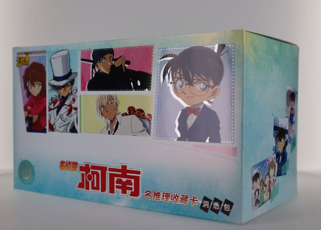 Official Chinese Detective Conan Booster Box Sealed Trading Cards 18 Boosters