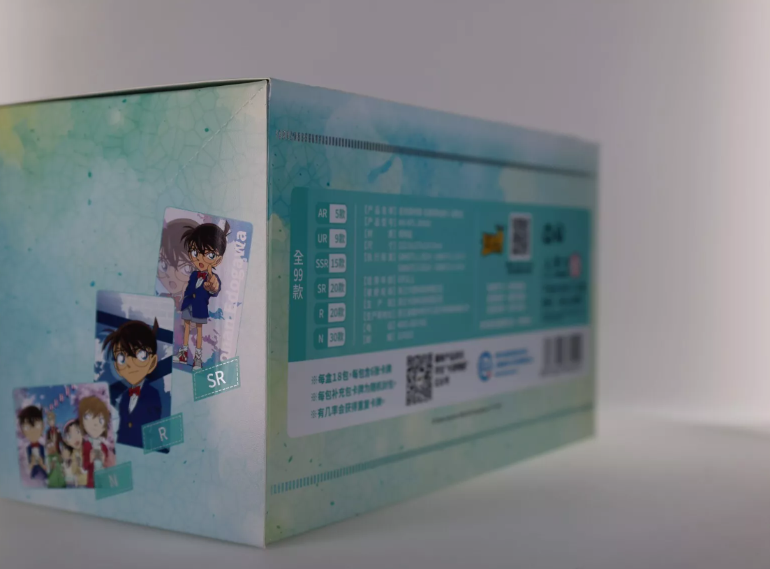 Official Chinese Detective Conan Booster Box Sealed Trading Cards 18 Boosters